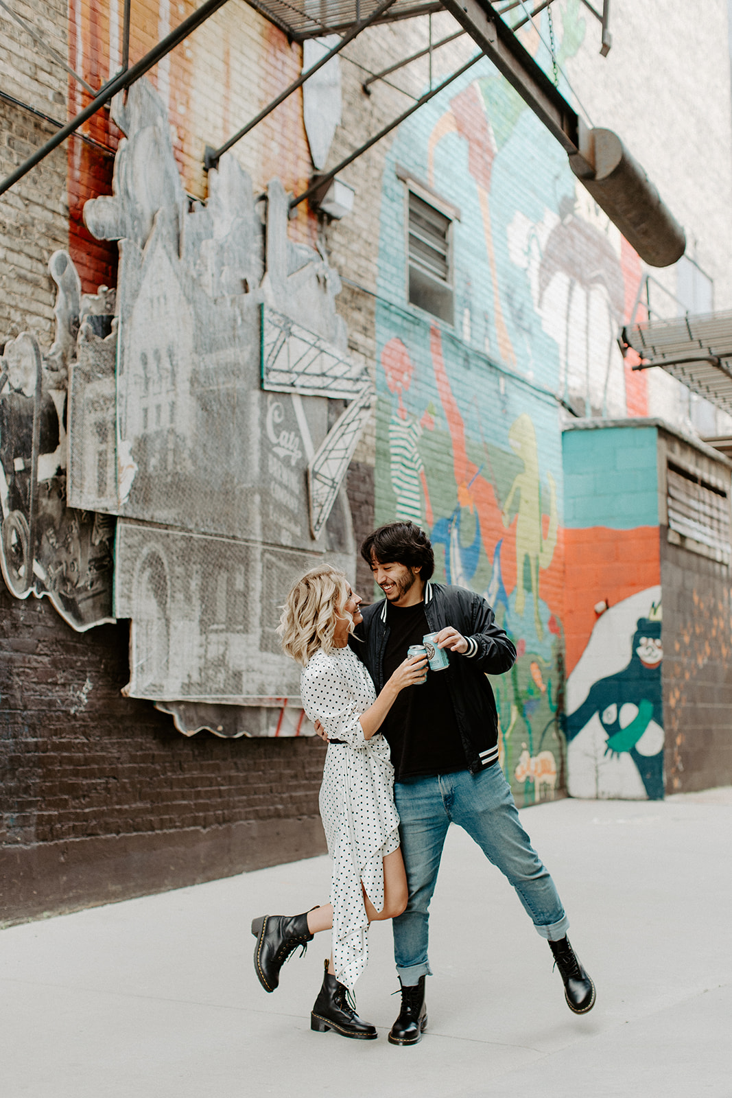 black cat alley milwaukee engagement photo locations